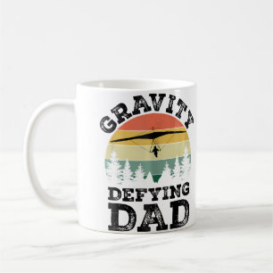 Caneca De Café Pai Desafiando a Gravidade Asa Delta Piloto