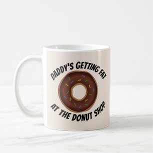 Caneca De Café PAI DIA DE OS PAIS pai GORDURA NA COMPRA DA ROSQUI