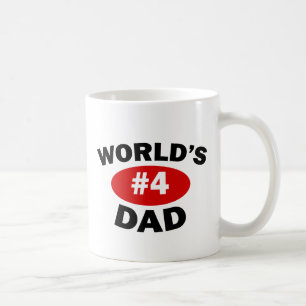 Caneca De Café Pai do #4 do mundo