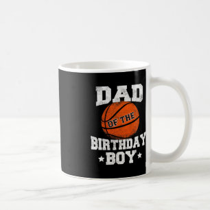 Caneca De Café Pai Do Aniversário De Basquete Padre Pai Fu