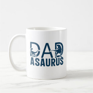Caneca De Café Pai do Dinossauro Asaurus Dino Lover T Pai Rex Din