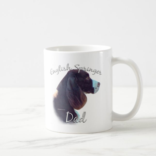Caneca De Café Pai do English Springer Spaniel 2 (Direita)