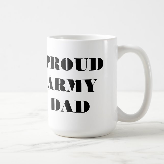 Caneca De Café Pai do Exército Orgulhoso de Mug (Direita)