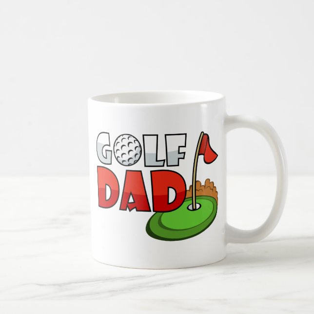Caneca De Café Pai do golfe (Direita)