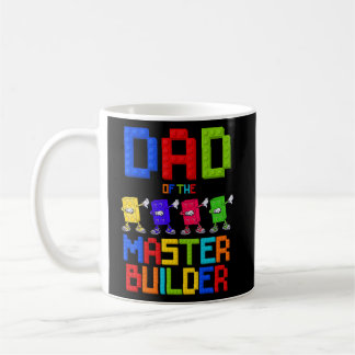 Caneca De Café Pai do Master Builder Birthday Boy Blocks