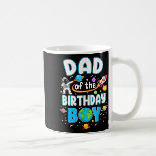 Caneca De Café Pai Do Menino Astronauta De Aniversário Família Es