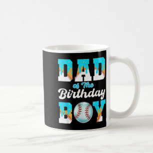 Caneca De Café Pai do Menino de Aniversário Beisebol Sorvete Gote