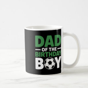 Caneca De Café Pai do menino de aniversário de futebol 