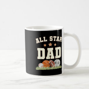 Caneca De Café Pai Do Menino Do Aniversário Esboço Futebol Esport