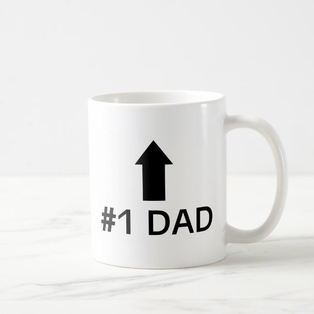 Caneca De Café Pai do número 1 (Direita)