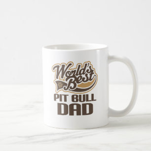 Caneca De Café Pai do pitbull (mundos melhores)