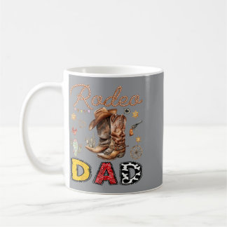 Caneca De Café Pai do Rodeio Caubói Ocidental Festa de Aniversári