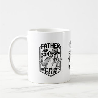 Caneca de Café Pai e Filho Lontra Fofa