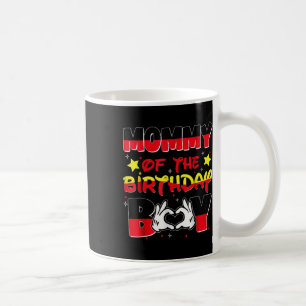 Caneca De Café Pai E Mamãe Da Festa Da Família Birthday Boy