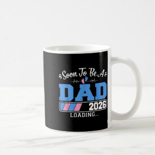 Caneca De Café Pai em breve 2026 carregando anúncio de gravidez