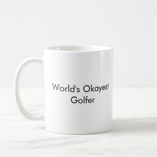Caneca De Café pai engraçada "Golfer Okayest do Mundo" Mug - Cust