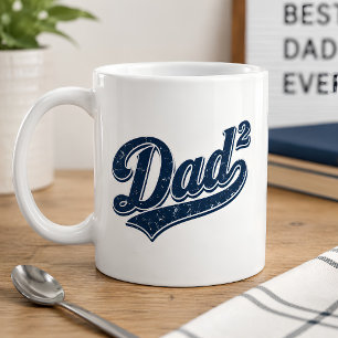 Caneca De Café Pai Engraçado ao Quadrado