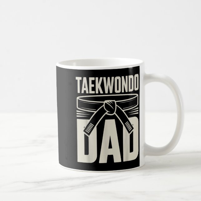 Caneca De Café Pai engraçado de Taekwondo (Direita)