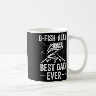 Caneca De Café Pai engraçado peixe B pesca Pai
