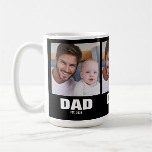 Caneca De Café Pai Estabeleceu Negrito Preto 3 Foto