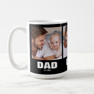 Caneca De Café Pai Estabeleceu Negrito Preto 3 Foto