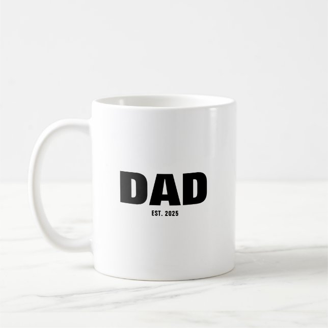 Caneca De Café Pai Estabeleceu Novo Presente de Pai (Esquerda)