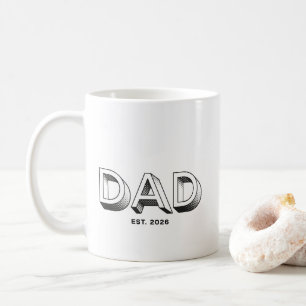 Caneca De Café Pai Estabeleceu Novo Presente de Pai