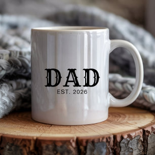 Caneca De Café Pai Estabelecido Novo Presente para o Pai