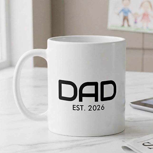 Caneca De Café Pai Estabelecido Presente para Novo Pai (Criador carregado)