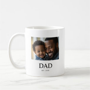Caneca De Café Pai Estabelecido Preto Branco Foto Simples