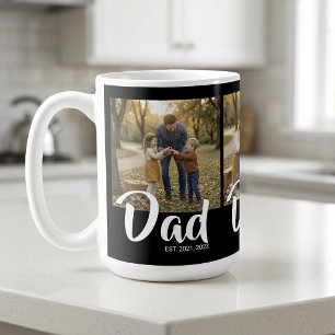 Caneca De Café Pai Estabelecido Roteiro Preto 3 Foto