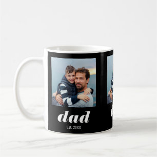 Caneca De Café Pai Estabelecido Tipografia Preto 3 Foto