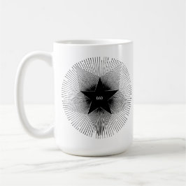 Caneca De Café Pai estrela vibes retrô groovy de aniversário