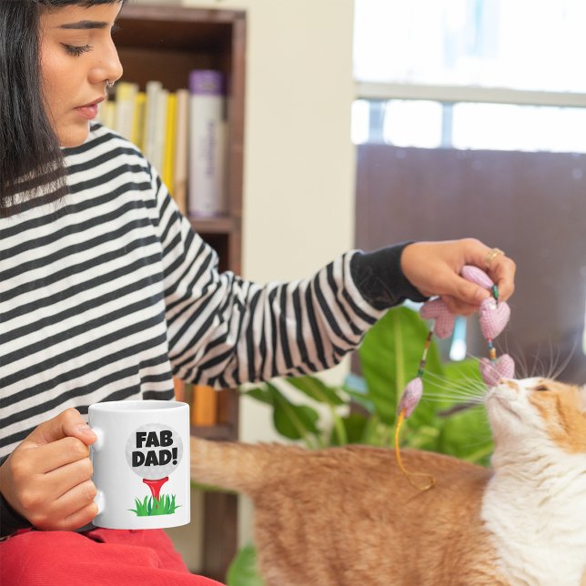 Caneca De Café "PAI FAB!" Coffee Dia de os pais de Golfe (Criador carregado)