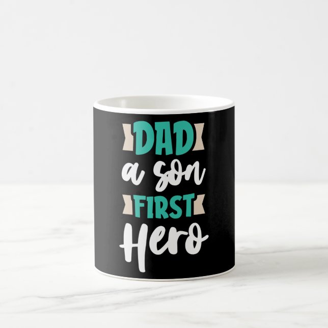 Caneca De Café Pai filho Primeiro Herói (Centro)