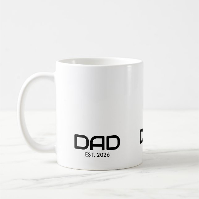 Caneca De Café Pai Fundado Novo Presente de Pai  (Esquerda)