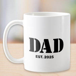 Caneca De Café Pai Fundado Novo Presente de Pai