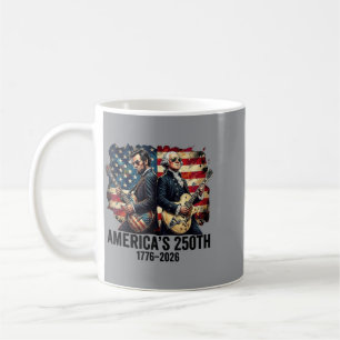 Caneca De Café Pai Fundador Abe Lincoln Tocando Violão 250º