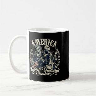 Caneca De Café Pai Fundador dos EUA Abe Lincoln Tocando Guitarra