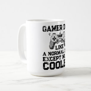Caneca De Café Pai Gamer Muito Mais Legal Citação Retro