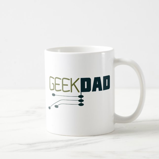 Caneca De Café Pai geek (Direita)