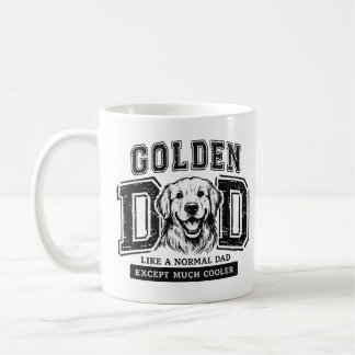 Caneca De Café Pai Golden Retriever