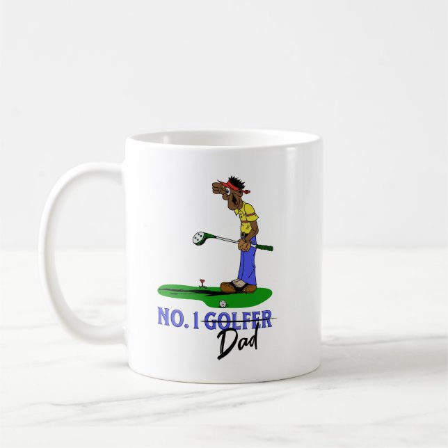Caneca De Café Pai Golfer nº 1 (Esquerda)