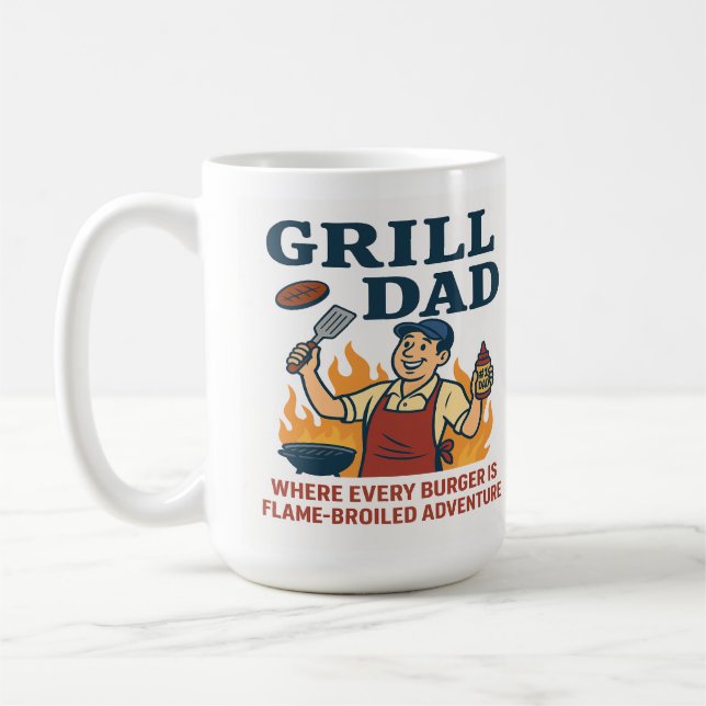 Caneca De Café Pai Grill - Aventura Irritada (Esquerda)