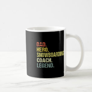 Caneca De Café Pai Hero Snowboard Coach Engraçado Snowboard Coa