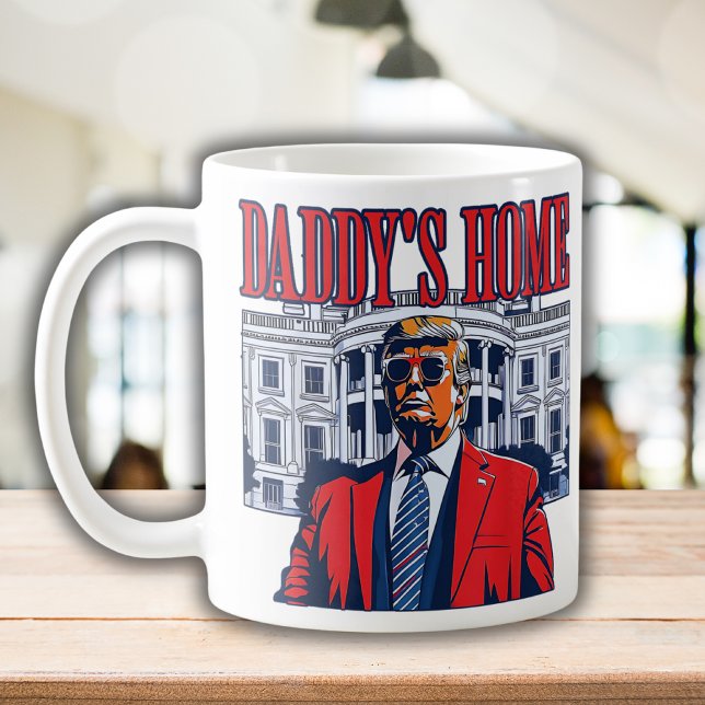 Caneca De Café Pai Home Trump | Presente de Trump na Casa Branca (Criador carregado)