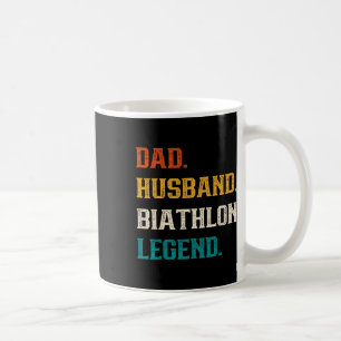 Caneca De Café Pai Husbynn Biathlon Legend Biathlon Lover