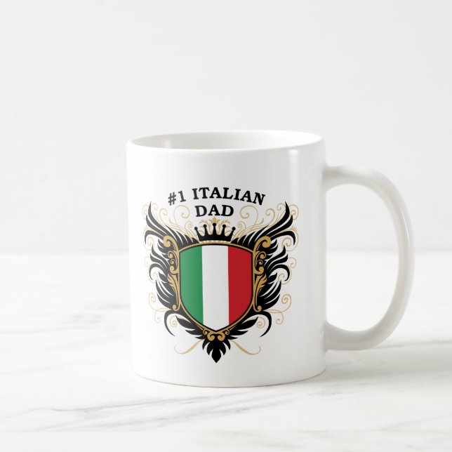 Caneca De Café Pai italiano do número um (Direita)