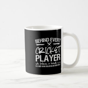 Caneca De Café Pai jogador de críquete