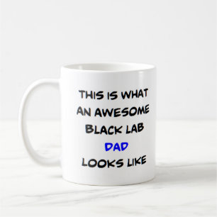 Caneca De Café pai lab preto, incrível